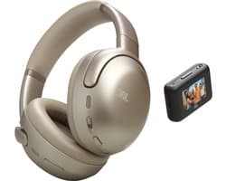 JBL Tour One M3 TX - Draadloze Noise Cancelling Koptelefoon met Smart Tx Adapter - Bluetooth - Over-ear - 70 uur batterij - Mocca/Beige