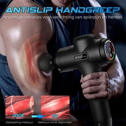 Massage Gun Professioneel – Aanbevolen door fysio's - Massage apparaat - Massage pistool 10 opzetstukken - Massagegun — thumbnail 4