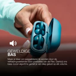 JLab Flex Sport Draadloze Oordopjes - Bluetooth Oortjes Draadloos - 21 uur Batterijduur - IPX4 Waterbestendig - Open Ear Clip on Design - Aanpasbare EQ3 - Sport Oortjes Hardlopen - Fitness - Groen — thumbnail 5