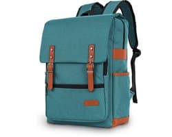 ZILOU® Laptop Rugzak - t/m 17 inch - Rugtas - Dames en Heren - Schooltas - Laptoptas - Boekentas - Anti Diefstal - 36L - Waterafstotend - Petrol