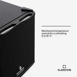 Klarstein koelkast, mini koelkast met glazen deur, 28L mini-koelkast voor drankjes, snacks & cosmetica, koelkast klein & geruisloos, regelbare schappen, kleine skincare koelkast huidverzorgingsproducten medicijnen — thumbnail 4