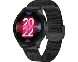 Xssive SW10 Smartwatch Heren & Dames | AMOLED | Hartslagmeter | Waterdicht IP67 | Milanese en Siliconen Bandjes - Geschikt voor Apple & Android Watch