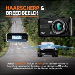 Dual Dashcam voor Auto - Voor en Achter - Full HD - Parkeermodus - 170° wijdhoeklens — thumbnail 5