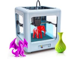 3D-Printer Nano met 80 Meter PLA Filament - Printresolutie: 0,05 mm - DIY - Compleet Pakket - Educatief en Interactief Speelgoed - Cadeau voor Jongens en Meisjes - 0,2 mm - Hobby - Wit - 3D&Print