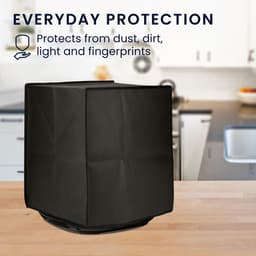 kwmobile heteluchtfriteuse beschermhoes geschikt voor Ninja Air Fryer MAX (5,2L) - Kunststof hoes voor friteuse in donkergrijs — thumbnail 1