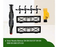 Replacements® onderdelen geschikt voor Neato Botvac D-Series (niet de D8) - 8-delig