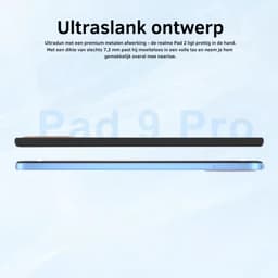 Pad 9 Pro 10.1 Inch 2K Volledig Scherm 16GB+1024GB Snapdragon 8 Gen2 Android 24mp + 48Mp High-Performance Tablet - Goudkleurig + Toetsenbord — thumbnail 4