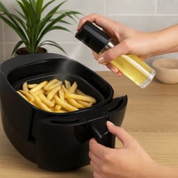 Set van 2 - Oliespray & Azijnverstuiver – RVS & Glas – 18 cm – Salade of Airfryer — thumbnail 3