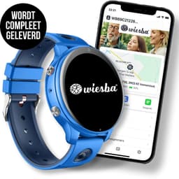Wiesba WB56 - GPS horloge kind | 4G kinder smartwatch | Wiesba WB56 | Kinderhorloge met GPS | SOS horloge kind | Videobellen horloge kind | GPS tracker horloge kinderen | Smartwatch kinderen waterproof | Kinderhorloge schoolmodus — thumbnail 1