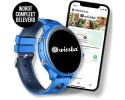 Wiesba WB56 - GPS horloge kind | 4G kinder smartwatch | Wiesba WB56 | Kinderhorloge met GPS | SOS horloge kind | Videobellen horloge kind | GPS tracker horloge kinderen | Smartwatch kinderen waterproof | Kinderhorloge schoolmodus