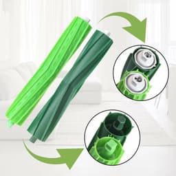 2 Rubber Multivlak Borstels Geschikt voor iRobot i7/i7+/i8/i8+/E5/E6/E7 Stofzuigerrobots, Vervangende Rollen voor E & I Series — thumbnail 4