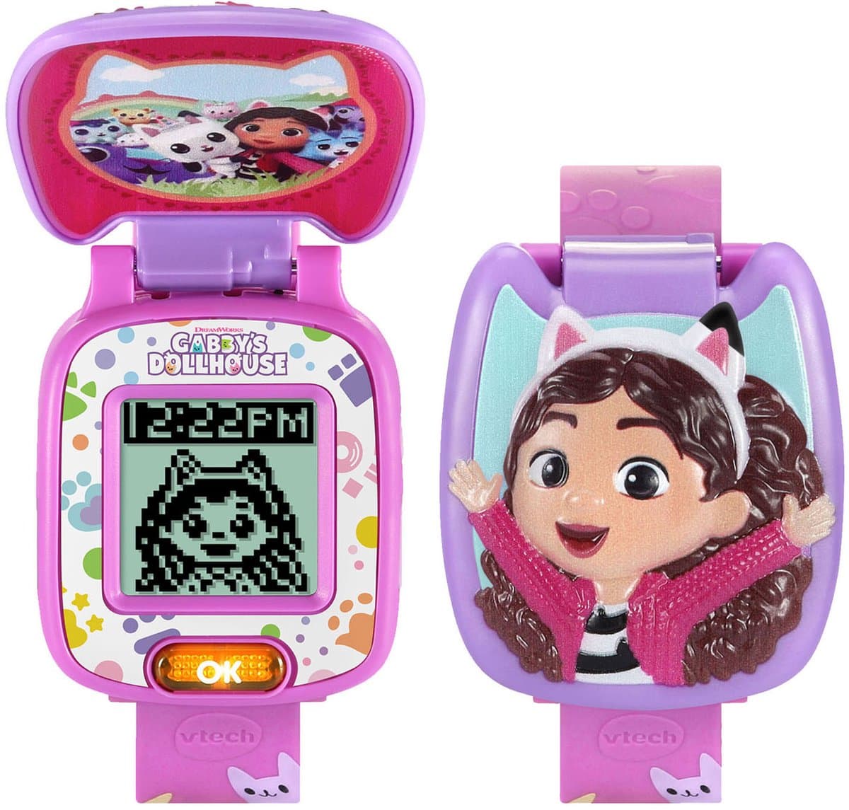 VTech Gabby's Poppenhuis Learning Watch - Educatief Speelgoed - Smartwatch Kinderen - Inclusief 4 Ingebouwde Spellen - Speelgoed vanaf 3 Jaar — afbeelding 1