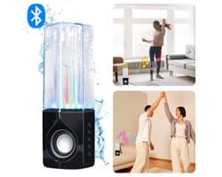 Cheqo® Dansende Water Bluetooth Speaker Draadloos - 6W Geluid - LED Lichtshow - Draadloos en Waterdicht