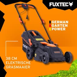 FUXTEC Grasmaaier Elektrisch met Kabel FX-RME38 - 38cm met 40L Grasopvangbak - slechts 12kg - Maaihoogte 20-70mm - 1600Watt & 220V — thumbnail 1