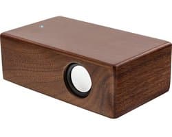 Woodbrick draadloze inductieluidspreker (walnoothout)
