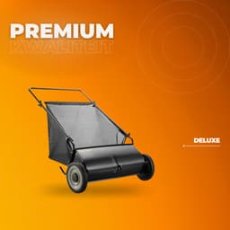 Handmatige hark grasmaaier PRO - Snel bladeren en takken verzamelen - Handmatig Grasmaaier - 66cm Veegbreedte - 198L Capaciteit — thumbnail 3
