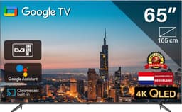Google Smart TV | TeeView TV 65 inch QLED | 4K Ultra HD | Frameless Design | in Eindhoven geassembleerd | TV65QQG-EU — thumbnail 1