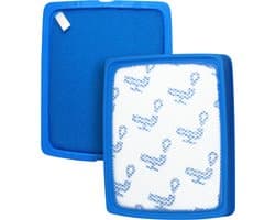 2x Dparts uitwasbare filter geschikt voor Philips stofzuiger - voor PowerPro Expert series - schuimfilter met rubberen houder - foamfilter stofzuigerfilter - nr. fc6042 fc6042/01 - fc8003 fc8003/01 - CP0618/01