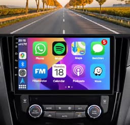 Autoradio 4/64 met Carplay en Android auto | Geschikt voor Nissan Qashqai J11 en X-Trail 3 2013-2018 | Radio scherm met Navigatie | 2013 2014 2015 2016 2017 2018 | X trail xtrail T32 — thumbnail 2