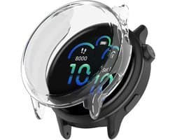 Strap-it schokbestendig TPU hoesje geschikt voor Garmin Vivoactive 6 (transparant) – flexibele zachte beschermcase met optimale kras- en stootbescherming voor je smartwatch