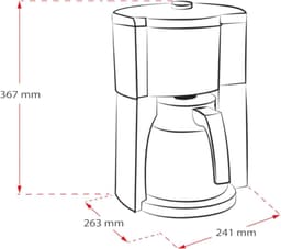 Koffiezetapparaat met Thermoskan en AromaSelector - 1,25 liter, Wit — thumbnail 5