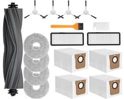 PolkaHome® Complete Accessoireset geschikt voor Dreame L10s Ultra, L10 Ultra, L10s Pro, L10s Pro Gen 2, L10 Prime, L10 Pro & Xiaomi X10+, X20+ – Hoofdborstel, Filters, Stofzakken, Zijborstels en Dweilpads