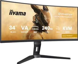 iiyama G-Master GCB3486WQSCP-B1 Gold Phoenix - 34 inch - WQHD - VA - 240 Hz - Verstelbaar - Curved - USB-C Dock — thumbnail 1