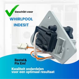 Fixem Geschikt voor Whirlpool Indesit - Afvoerpomp Wasdroger - 220-240V 13W 50Hz - Vervangt 488000627328, 488000851885, C00627328 - Condensafvoerpomp - Waterpomp - Motorpomp - Droger Onderdelen — thumbnail 5