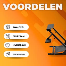 Racestuur standaard - Wheel stand - Racing stand - Verstelbare Stuurstandaard - In Hoogte Aanpasbaar - Zonder stuur — thumbnail 2
