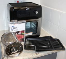 Uten TXG-TM10L - Airfryer Oven - Hetelucht friteuse - 13 liter - 12 Programma's | Incl. Ontdooiingsprogramma - 5 Accesoires - 25 tot 200°C - 1500 watt - Zwart — thumbnail 3