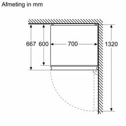 Bosch - KGN492IAF - Serie 4 - Koel-vriescombinatie - Energielabel A - 203 x 70 cm - Extra breed - RVS - Total No Frost; Nooit meer ontdooien- Zeer stil - VitaFresh XXL 0°C: houd etenswaren langer vers met extra ruime vershoudlades. — thumbnail 16