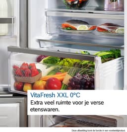 Bosch - KGN492IAF - Serie 4 - Koel-vriescombinatie - Energielabel A - 203 x 70 cm - Extra breed - RVS - Total No Frost; Nooit meer ontdooien- Zeer stil - VitaFresh XXL 0°C: houd etenswaren langer vers met extra ruime vershoudlades. — thumbnail 18