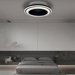 Plafondventilator - met afstandsbediening - Cuba ZWART 24Watt met LED lamp 3000K-4000K-6500K RGB CCT — thumbnail 5