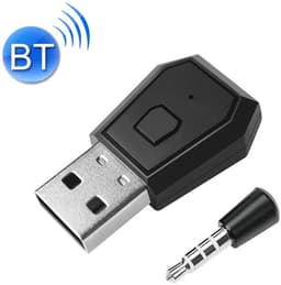 USB 4.0 Bluetooth Adapter - Zender & Ontvanger voor o.a. PS4, PS5, Switch, PC - met 3.5mm jack AUX - Draadloze Audio via USB - zwart — thumbnail 1