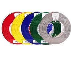 Kexcelled PLA Combideal 5 x 500g = 2,5kg Printer filament: Rood + Geel + Blauw + Groen & Grijs - 1.75mm 3D Printer filament