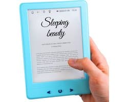eReader 6 inch - E-Reader met Backlight - Ebook Reader - 17H Schermtijd - 4GB - Moederdag Cadeautje voor Mama - Blauw - Silvergear