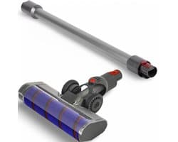 DEGG - Accessoires set - Geschikt voor Dyson - Turboborstel + Steel/Zuigbuis (zilver) - Passend op: V7, V8, V10, V11 en V15 - Premium Kwaliteit