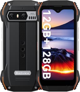 Blackview N6000SE - Mini Robuuste Smartphone - 128GB - Octa Core - 4.3 inch HD+ - 4G Dual SIM - Android 13 - IP68 Waterdicht - Outdoor Mobiele Telefoon - NFC GPS - Oranje — thumbnail 1