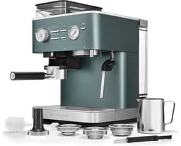 KitchenAid Halfautomatische Espressomachine - Ingebouwde koffiemolen, kantelbaar stoompijpje, 15 bar pomp en drukmeter - Juniper — thumbnail 2