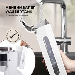 Barista koffiemachine met digitaal touchdisplay 800W wit met bonenmaler + thermoskan — thumbnail 5