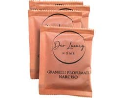 Dparts geurkorrrels - Narcis - 4x 35 gram - Geurzakjes voor in stofzuiger - Stofzuigerzak geur verfrisser