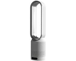 Ventilator - Torenventilator - Luchtkoeler - Zonder Afvoerslang - 8 Standen - Met Afstandsbediening - Met Timer - Wit - Zilver — afbeelding 1