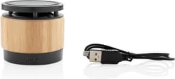 Xd Collection Speaker/oplader Bamboo Bluetooth 7 Cm Abs Naturel — thumbnail 3