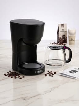 LENTZ Mini Koffiezetapparat 1,25 L - Ligtgewigt koffiemachine - Zonder Filter - 750 W — thumbnail 2