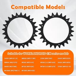 Robotic grasmaaier spikes 2pcs - zwart plastic - verbeterde grip - voor Worx Landroid S/M - ShopVlot — thumbnail 3