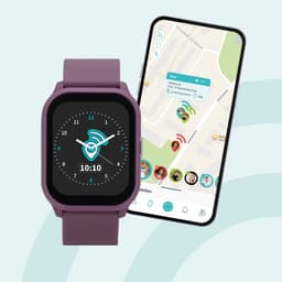 One2track Connect YOU Paars | GPS horloge voor kinderen | Videobel in HD, voeg vriendjes toe en zie altijd waar je kind is met de leukste smartwatch voor kinderen — thumbnail 1