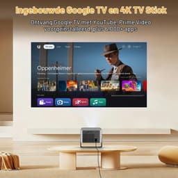 Beamer Full HD 1080P – 650 ANSI Lumen – Google TV – 4K Ondersteuning – Autofocus – WiFi & Bluetooth — thumbnail 4