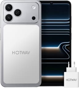 HOTWAV A17 Pro Max smartphone met Android 16 - 4 GB+128 GB opslag - mobiele telefoon 5160 mAh - Goedkope smartphone - Zilver — thumbnail 1