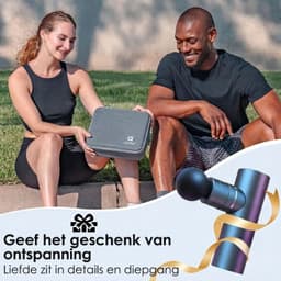 Massagengun - Massage Pistool - Massage Gun - Grijs - 14cm x 5cm x 9cm — thumbnail 4