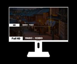 JAPANNEXT Gaming Monitor 23.8" IPS Full HD (1920x1080) 120Hz 0.5ms Wit | Ingebouwde luidsprekers G-Sync/FreeSync | JN-IPS238G120F-W — thumbnail 3